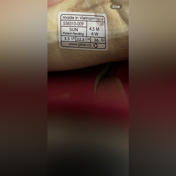 Plae Rockstar Collection Packable Travel Sneaker Size 6 - Picture 14 of 15